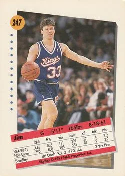 1991-92 SkyBox Jim Les #247 card back image
