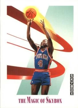 1991-92 SkyBox Joe Dumars MAG #565 card image