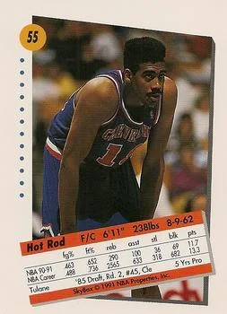1991-92 SkyBox John Williams #55 card back image