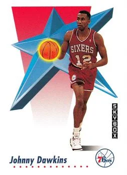 1991-92 SkyBox Johnny Dawkins #213 card image