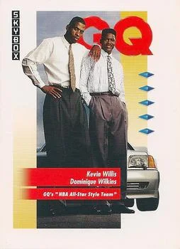 1991-92 SkyBox Kevin Willis / Dominique Wilkins GQ #325 card image
