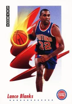 1991-92 SkyBox Lance Blanks #80 card image