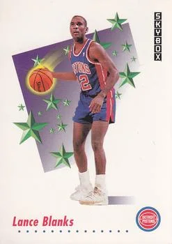 1991-92 SkyBox Lance Blanks RS #493 card image