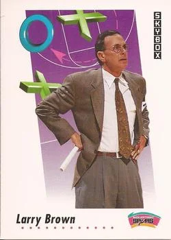 1991-92 SkyBox Larry Brown CO #401 card image