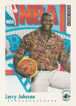 1991-92 SkyBox Larry Johnson DFT #513 card image