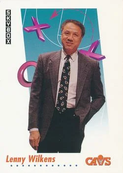 1991-92 SkyBox Lenny Wilkens CO #382 card image