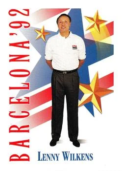 1991-92 SkyBox Lenny Wilkens USA #543 card image