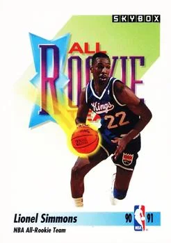 1991-92 SkyBox Lionel Simmons ART #319 card image
