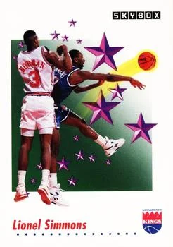 1991-92 SkyBox Lionel Simmons RS #508 card image
