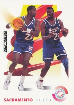 1991-92 SkyBox Lionel Simmons / Wayman Tisdale TW #481 card image