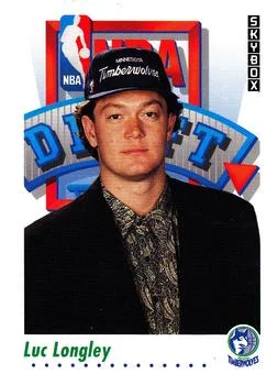 1991-92 SkyBox Luc Longley DFT #519 card image