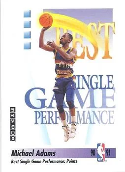 1991-92 SkyBox Michael Adams BSGP #308 card image
