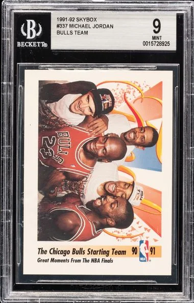 1991-92 SkyBox Michael Jordan Bulls Team #337 card image