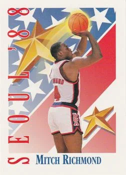 1991-92 SkyBox Mitch Richmond USA #555 card image