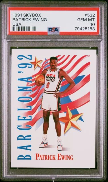 1991-92 SkyBox Patrick Ewing USA #532 card image
