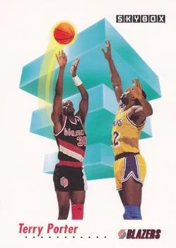 1991-92 SkyBox Terry Porter PROTO [Prototypes] Prototypes #240 card image