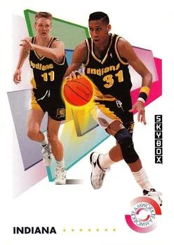 1991-92 SkyBox Reggie Miller / Detlef Schrempf TW #469 card image