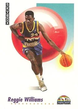 1991-92 SkyBox Reggie Williams #75 card image
