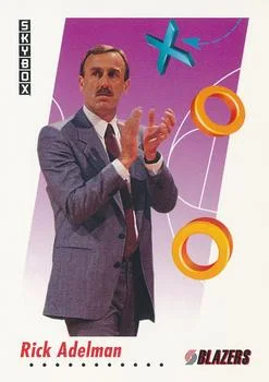 1991-92 SkyBox Rick Adelman CO #399 card image