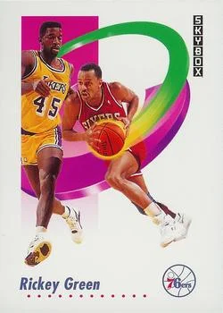 1991-92 SkyBox Rickey Green #215 card image