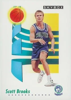 1991-92 SkyBox Scott Brooks #167 card image