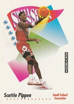 1991-92 SkyBox Scottie Pippen SMALL #606 card image