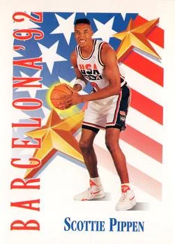 1991-92 SkyBox Scottie Pippen USA #537 card image