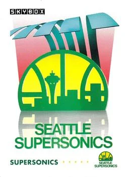 1991-92 SkyBox Seattle SuperSonics TC #375 card image