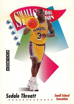 1991-92 SkyBox Sedale Threatt SMALL #609 card image