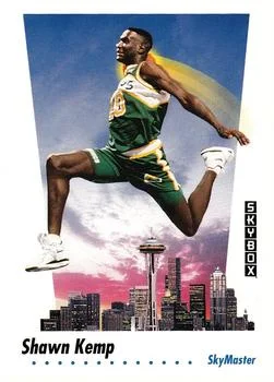 1991-92 SkyBox Shawn Kemp SKM #584 card image