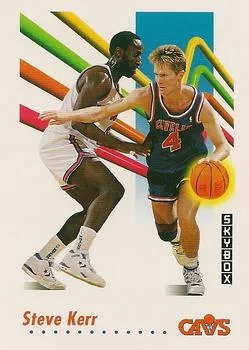 1991-92 SkyBox Steve Kerr #50 card image