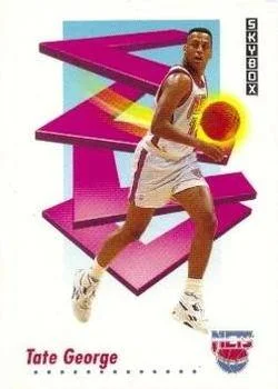 1991-92 SkyBox Tate George #182 card image