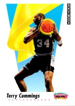 1991-92 SkyBox Terry Cummings #255 card image
