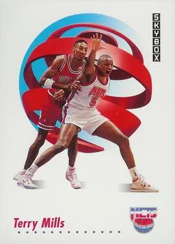 1991-92 SkyBox Terry Mills #184 card image