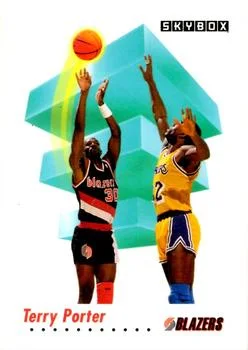 1991-92 SkyBox Terry Porter #240 card image