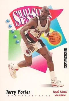 1991-92 SkyBox Terry Porter SMALL #607 card image