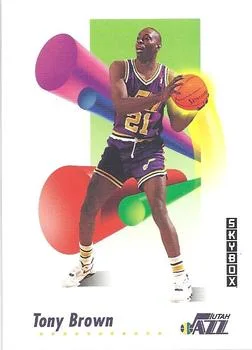 1991-92 SkyBox Tony Brown #278 card image