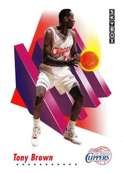 1991-92 SkyBox Tony Brown #629 card image