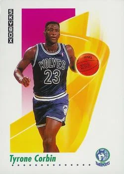 1991-92 SkyBox Tyrone Corbin #169 card image