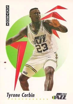 1991-92 SkyBox Tyrone Corbin #649 card image