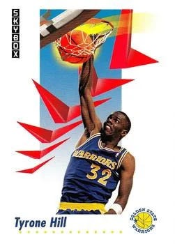 1991-92 SkyBox Tyrone Hill #92 card image