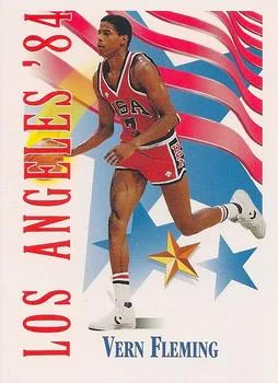 1991-92 SkyBox Vern Fleming USA #557 card image