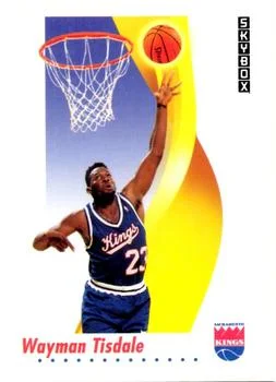 1991-92 SkyBox Wayman Tisdale #252 card image