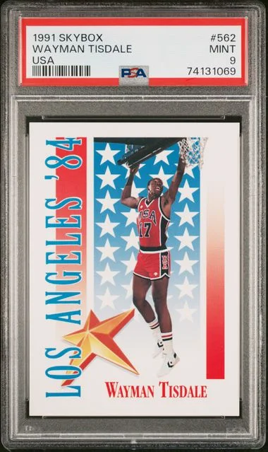 1991-92 SkyBox Wayman Tisdale USA #562 card image