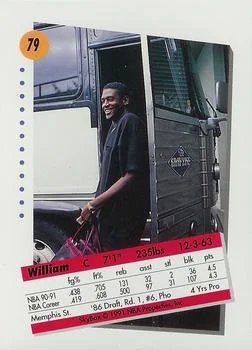 1991-92 SkyBox William Bedford #79 card back image