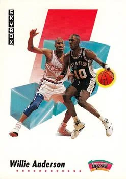 1991-92 SkyBox Willie Anderson #254 card image