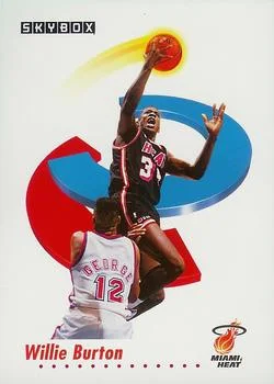 1991-92 SkyBox Willie Burton #144 card image