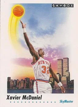 1991-92 SkyBox Xavier McDaniel SKM #585 card image