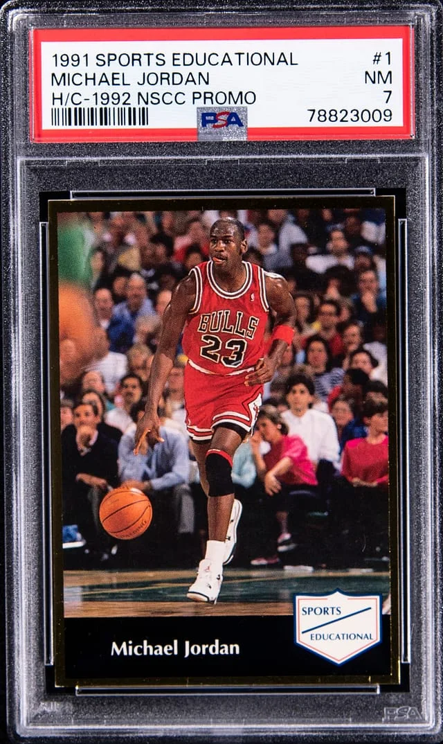 1991-92 Sports Educational 1992 NSCC, Hand Cut Michael Jordan #1 card image