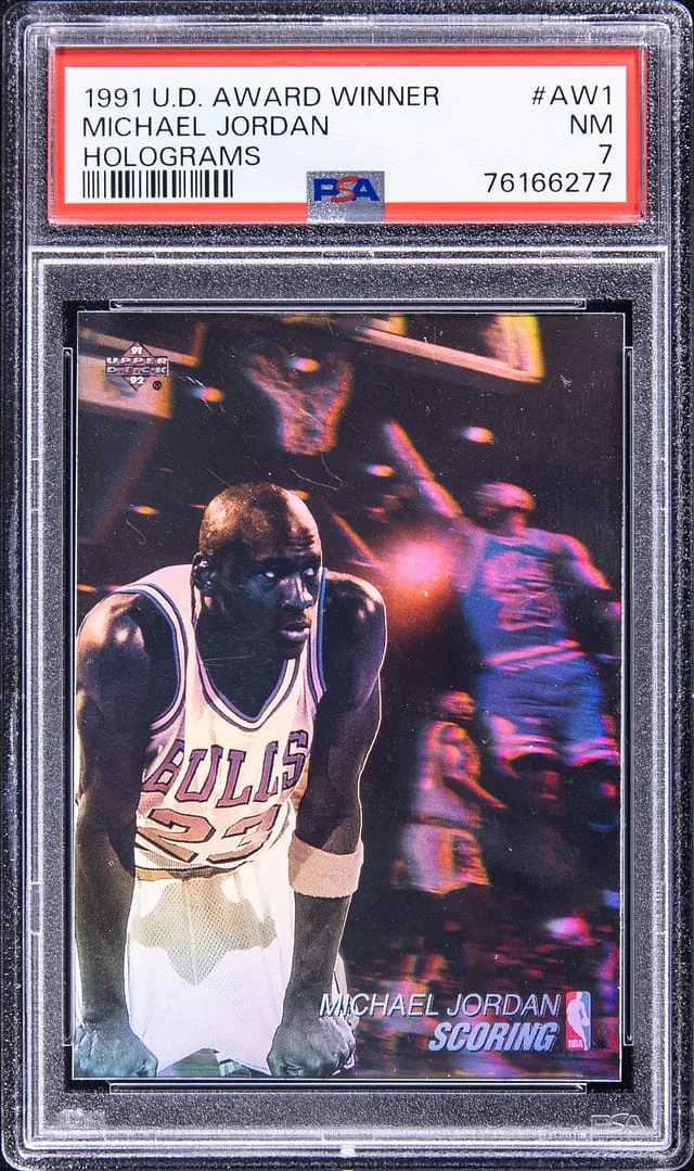 1991-92 UD Award Winner Holograms Michael Jordan #AW1 card image